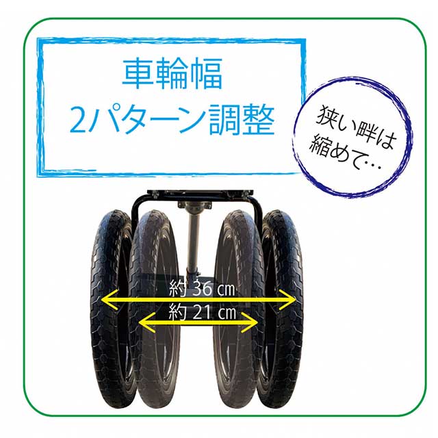 車輪幅 2パターン調整